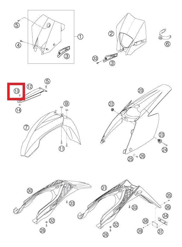 SCHRAUBE M8*9 KTM ORJ YP A2