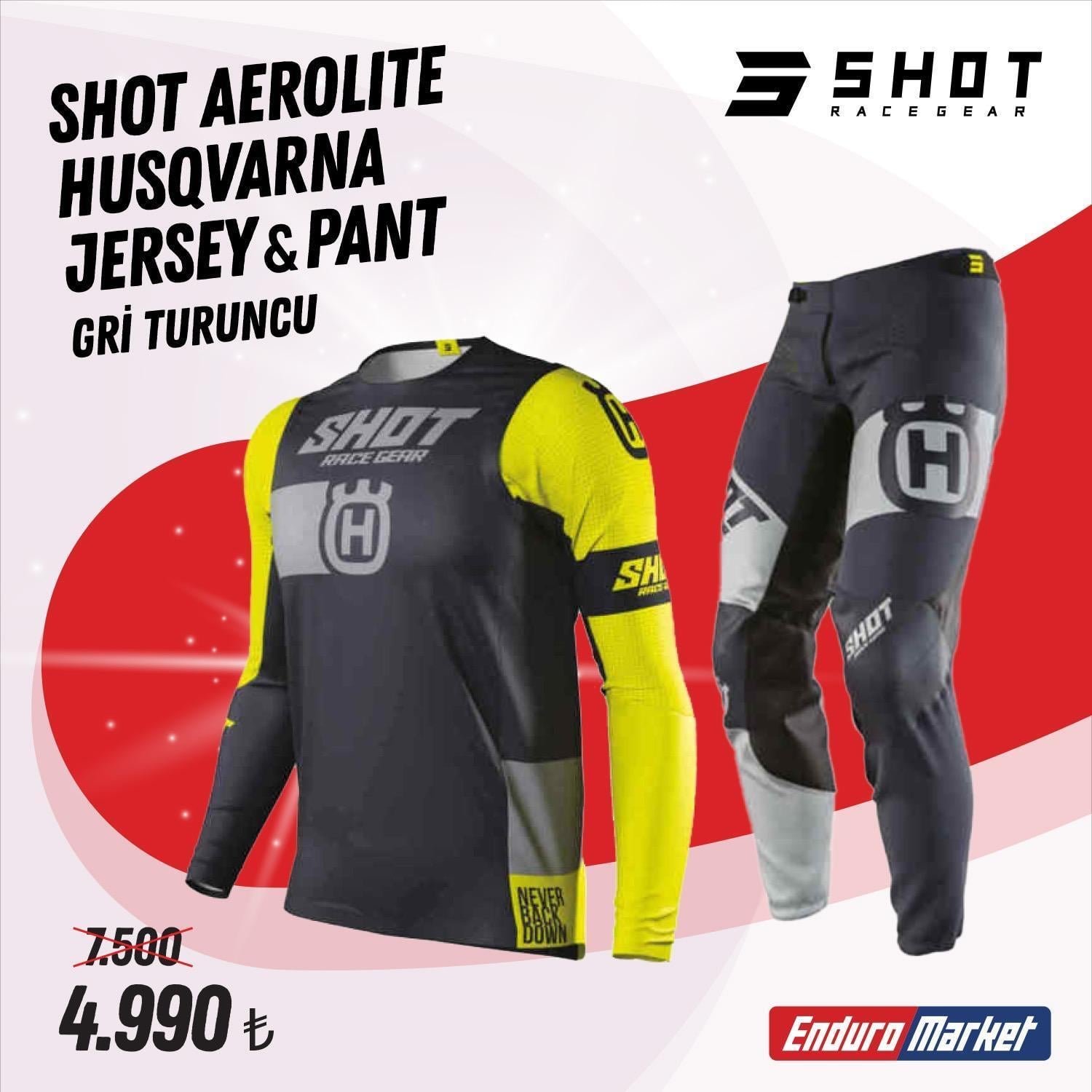 SHOT AEROLITE HUSQVARNA JERSEY PANTOLON TAKIM