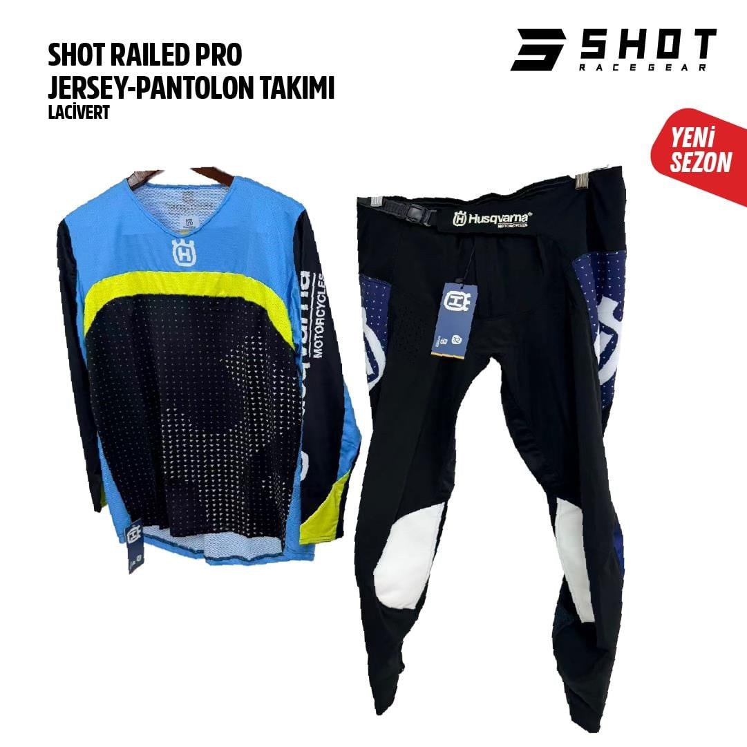 Shot Husqvarna Turkuaz Sarı Jersey Pantolon Takımı
