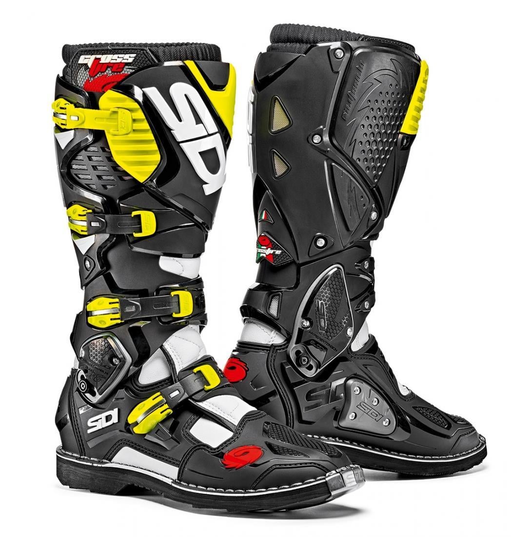SIDI CROSSFIRE 3 BEYAZ SİYAH SARI