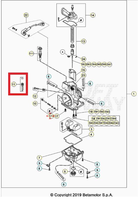 SLIDE STOP ASSY BETA ORJ YP B5