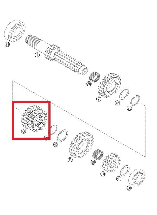 SLIDING G3/4 G19/23T KTM ORJ YP A3