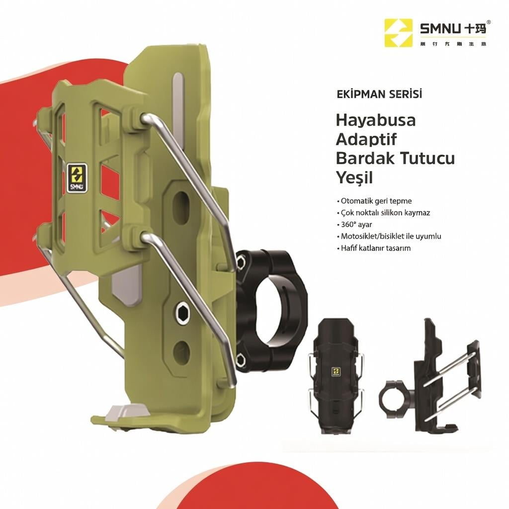 Smnu Hayabusa Adaptif Bardak Tutucu Yeşil