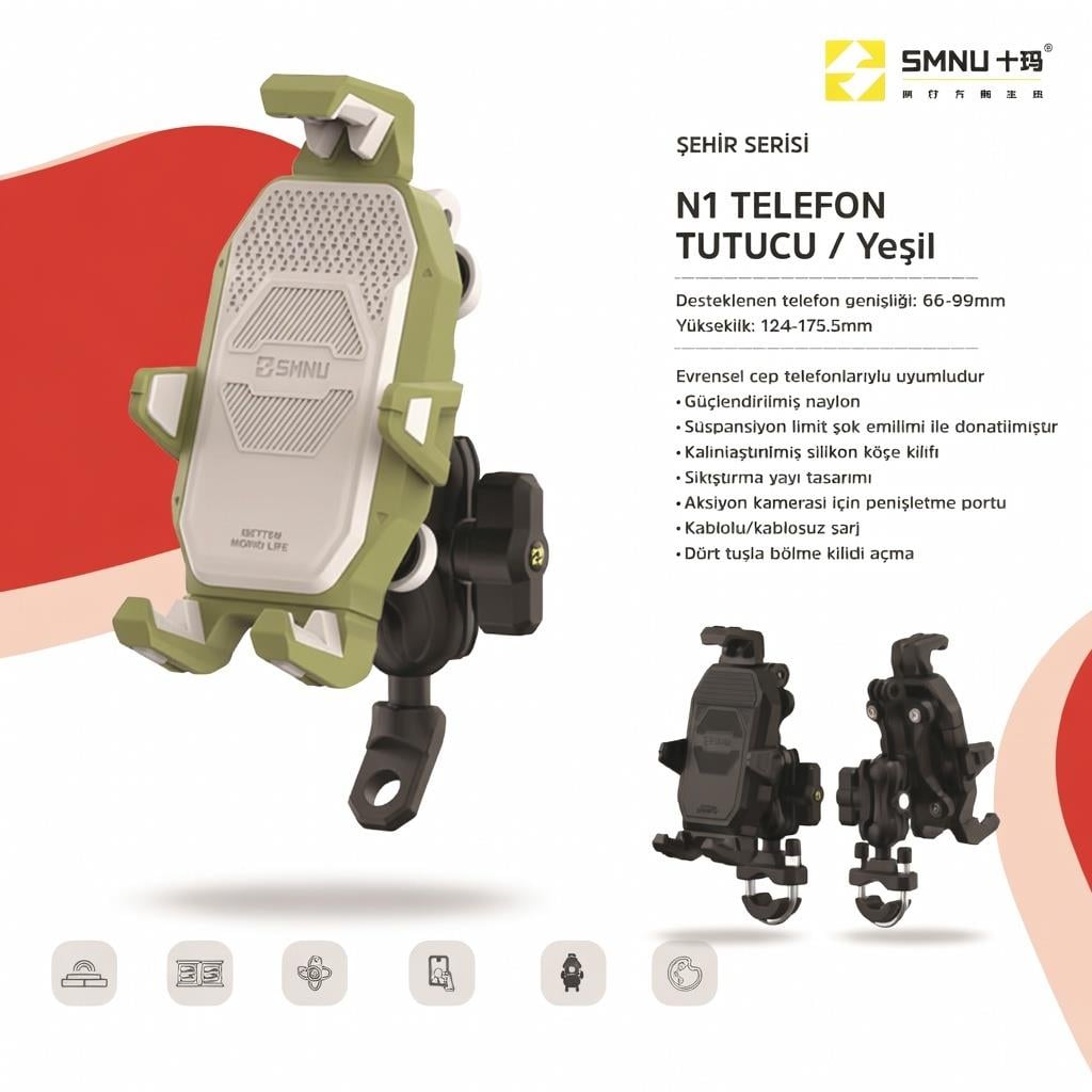 Smnu N1 Telefon Tutucu Yeşil