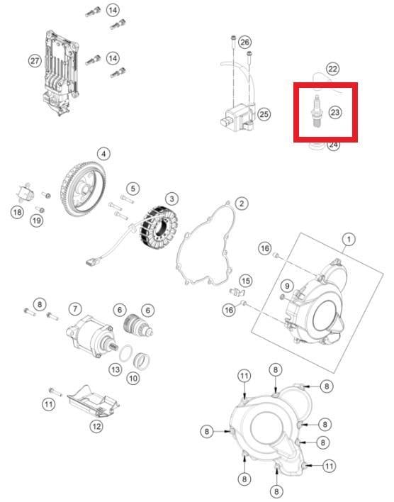 SPARK PLUG GASGAS ORJ YP