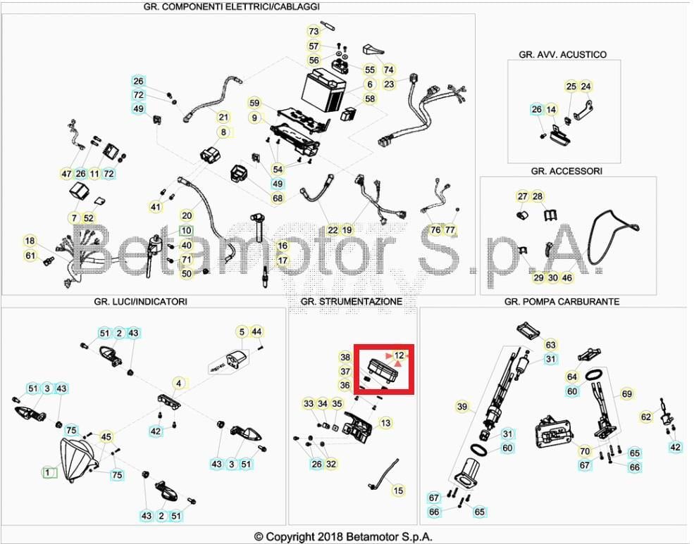 SPEEDOMETER BETA ORJ YP B3