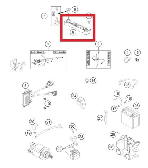 SPEEDOMETER BRACKET KTM ORJ YP A2