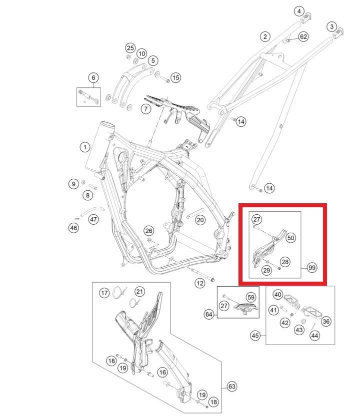 SPROCKET COVER KIT KTM ORJ YP