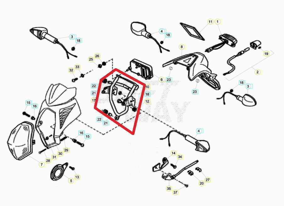 STAFFA SUPPORTO STROMENTO BETA ORJ YP E