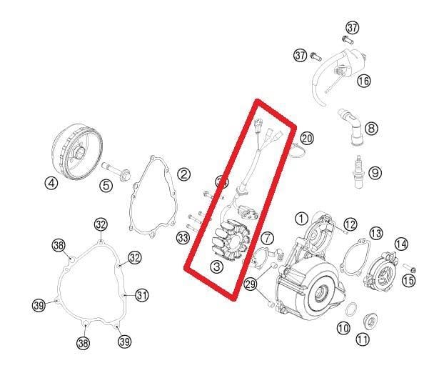 STATOR KTM ORJ YP A3