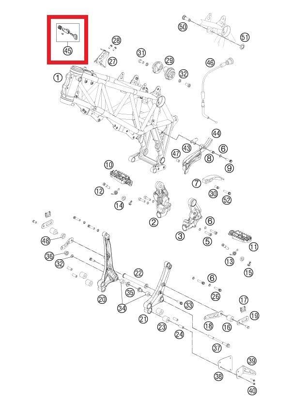 STEERING HEAD LOCK  KTM ORJ YP A5