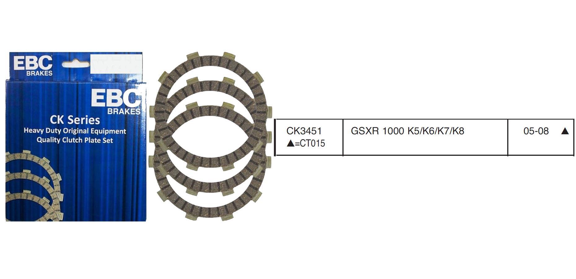 SUZ. GSXR 1000 05-08 EBC DEBRİYAJ BALATASI