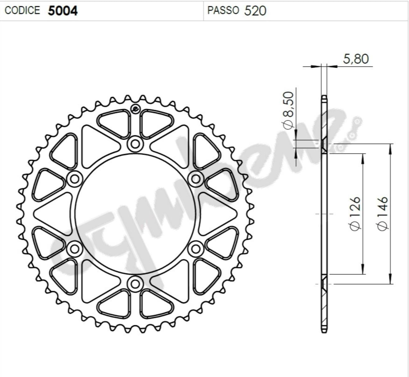 SUZUKI 400 OGNIBENE ARKA DİŞLİ 47T