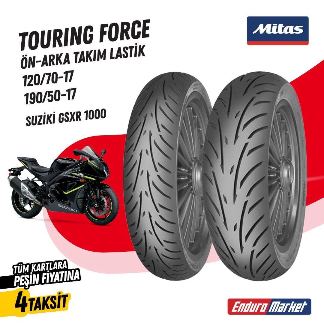 Suzuki GSXR 1000 Mitas TOURING FORCE Takım 120/70-17 - 190/50-17 Set