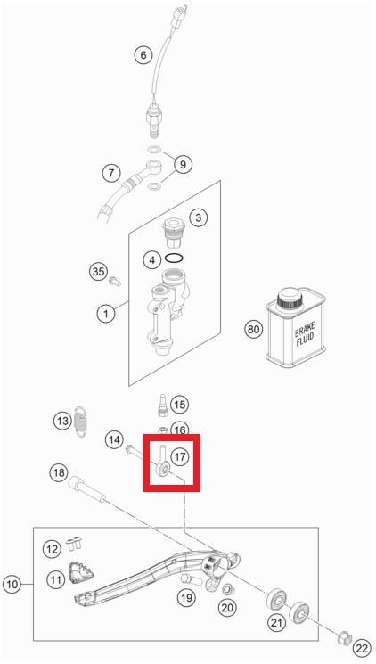 SWIVEL HEAD KTM ORJ YP