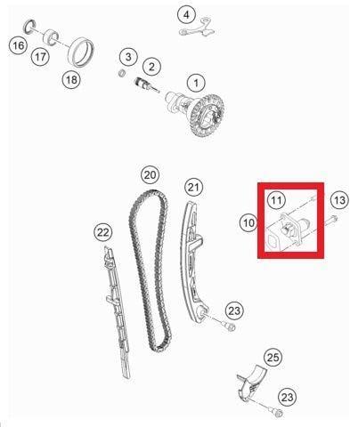 TIMING CHAIN TENSIONER KTM ORJ YP