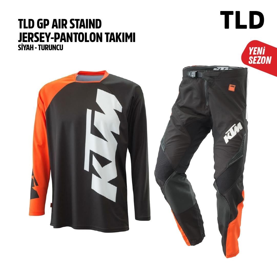TLD KTM Siyah Turuncu Jersey Pantolon Takımı
