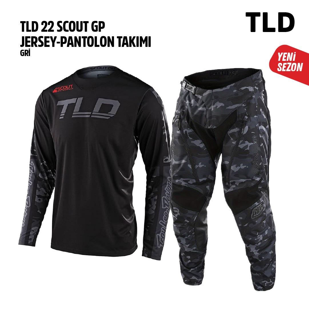 TLD Siyah Kamuflaj Jersey Pantolon Takımı