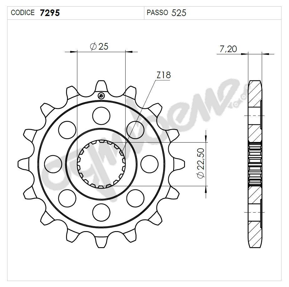 TRIUMPH 1200 OGNIBENE ÖN DİŞLİ 16T