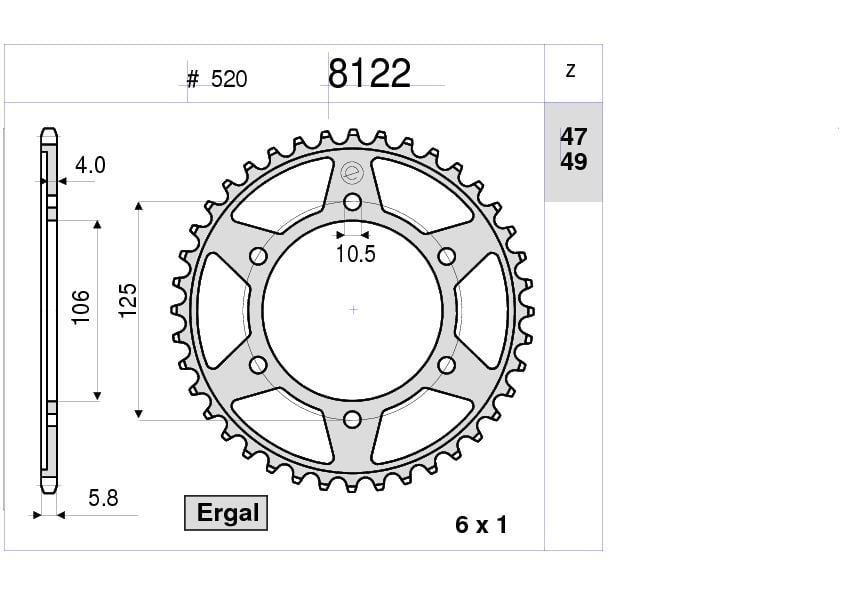 TRIUMPH OGNIBENE ARKA DİŞLİ 41T