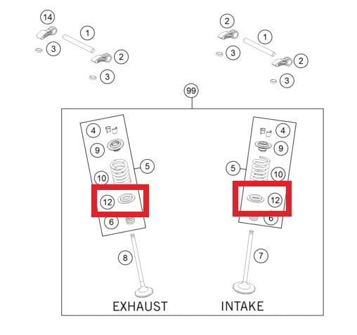 VALVE SPRING HOLDER KTM ORJ YP A5