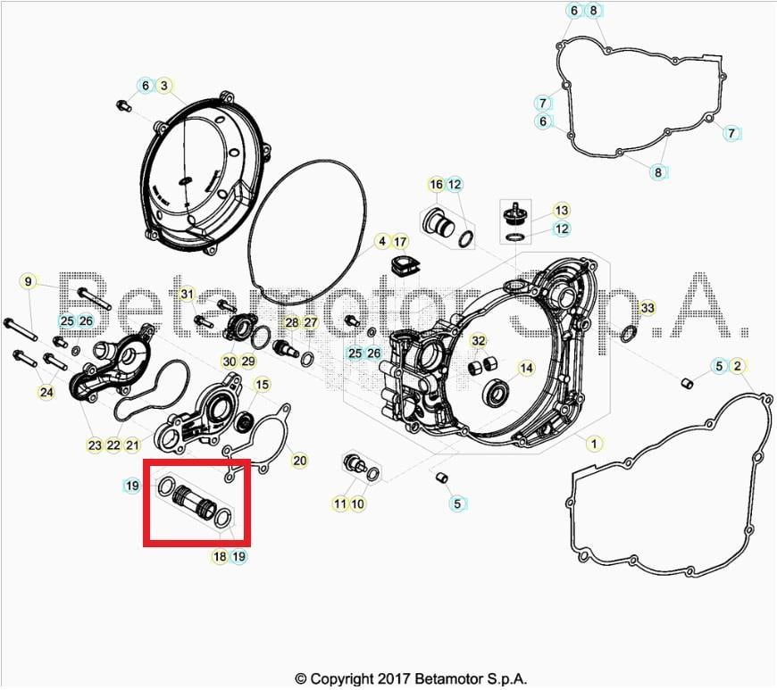 WATER PIPE,COMPLETE BETA ORJ YP B5