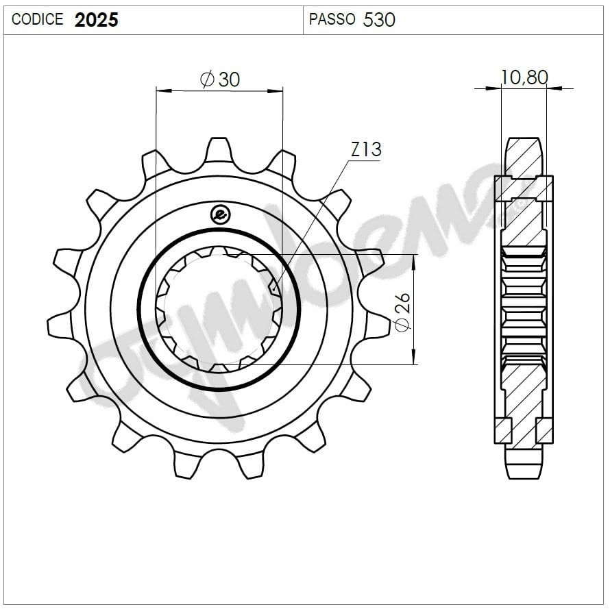 Yamaha 1300 Ognıbene Ön Dişli 18T