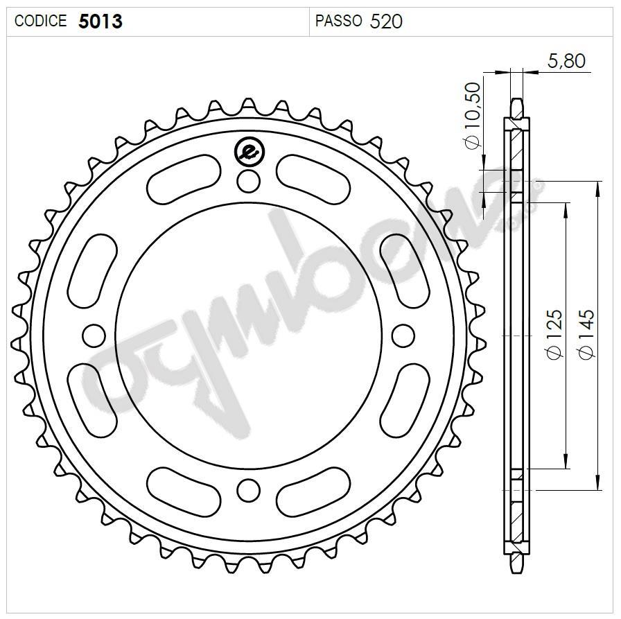 YAMAHA 400 OGNIBENE ARKA DİŞLİ 46T