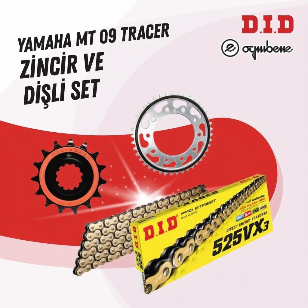 YAMAHA MT 09 TRACER 13-23 DID VX3 GOLD ZİNCİR DİŞLİ SET