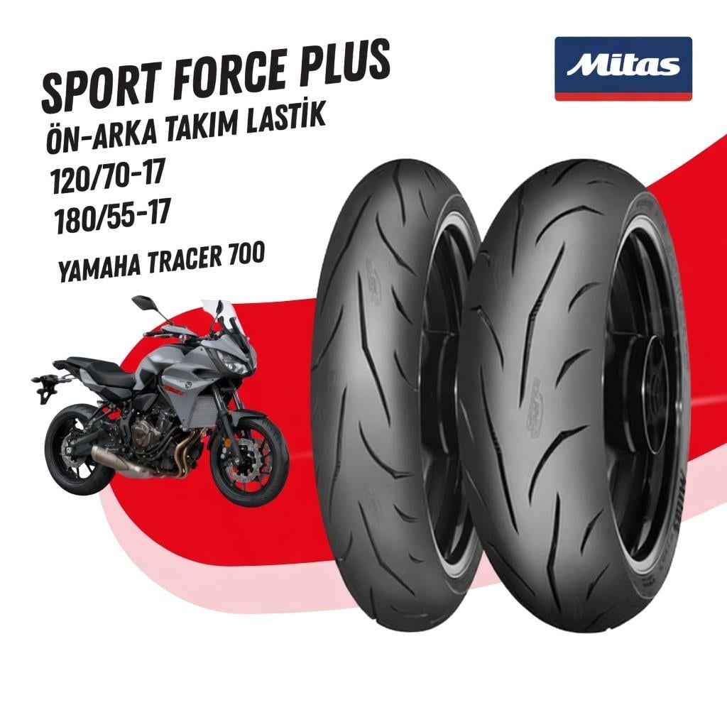 Yamaha Tracer 700 Mitas Sport Force+ Takım 120/70-17 - 180/55-17 Set