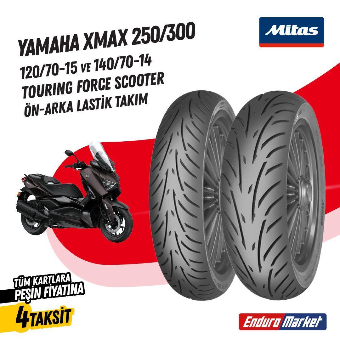 YAMAHA XMAX 250 / 300 MİTAS TOURING FORCE SC LASTİK TAKIMI