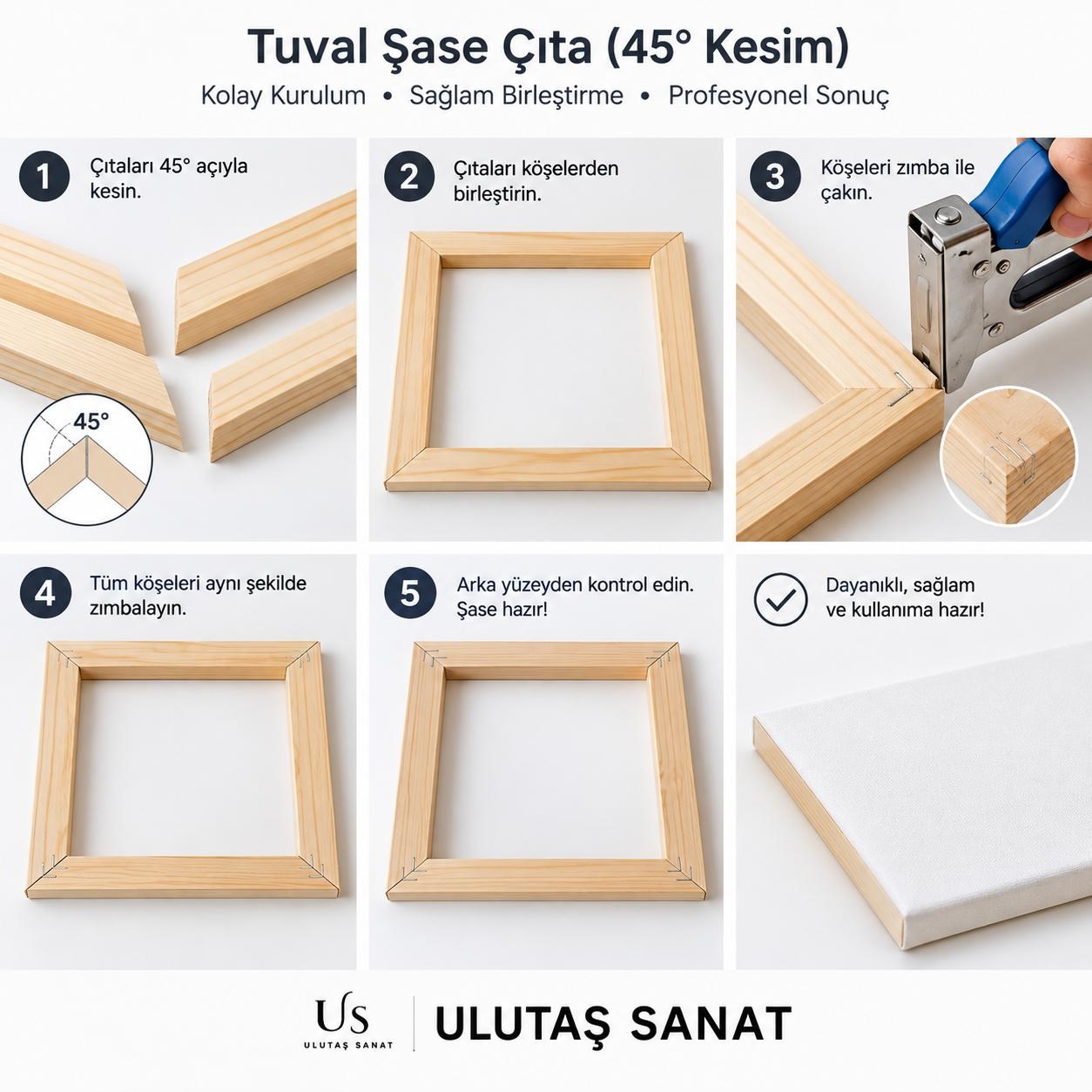35x50 Şase 45 Kesilmiş 3 cm x 4 cm 10 adet