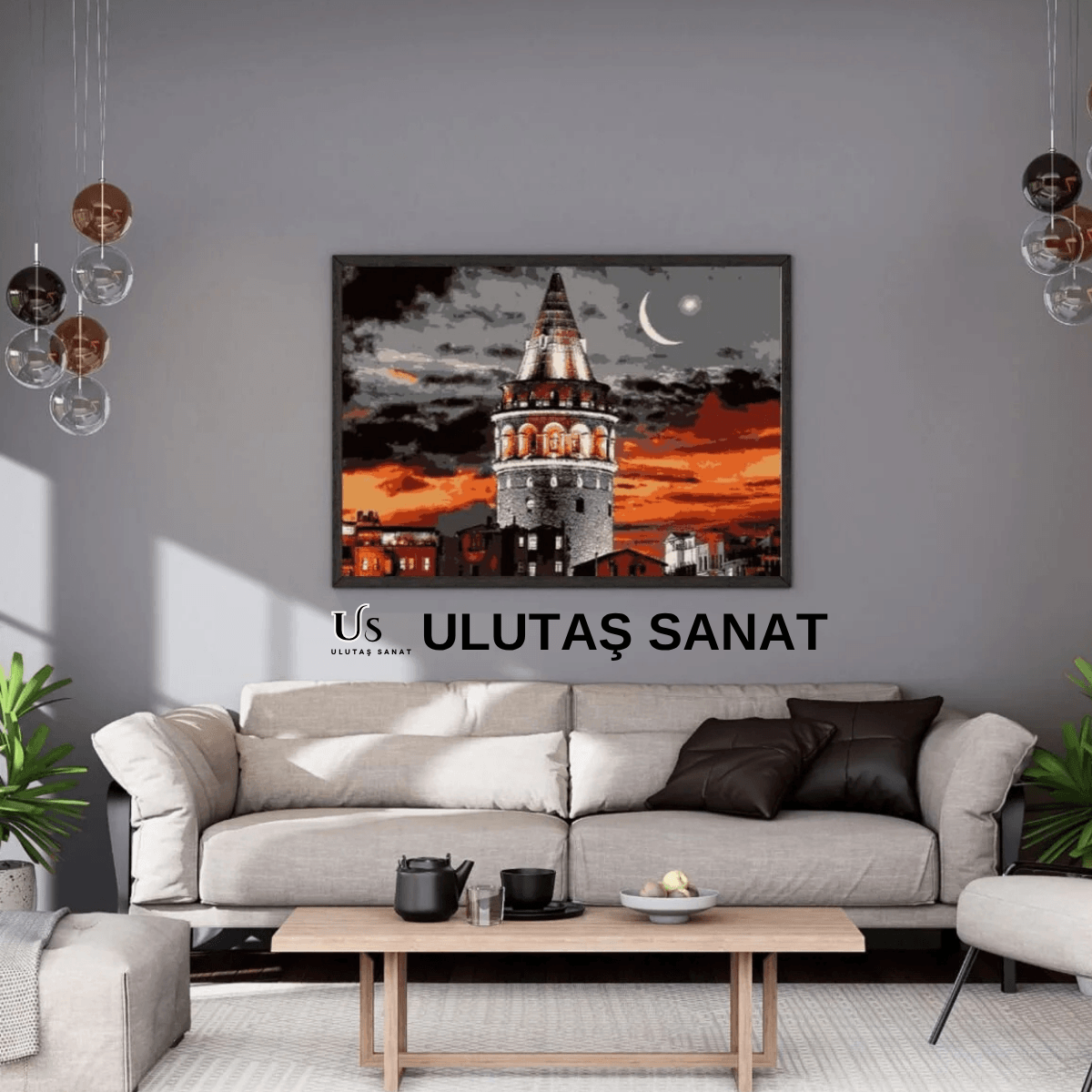 Galata Tower Sayılarla Boyama Seti