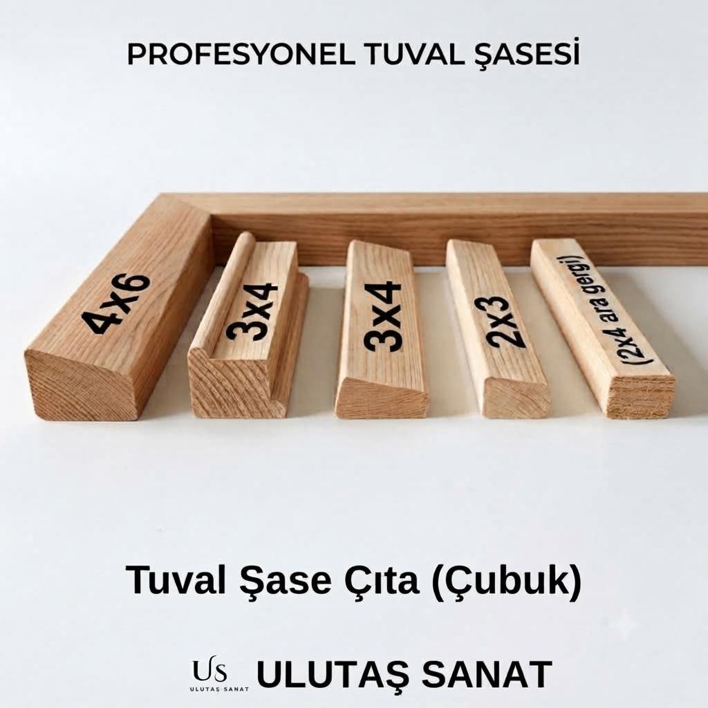 Tuval şase duble 3 cm x 4 cm 3 m x 16 adet