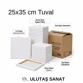 25x35 cm Tuval | Ekonomik Öğrenci Tuvali | 5li Paket | Ulutaş Sanat