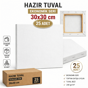 30x30 tuval
