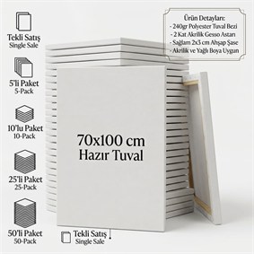 70x100 Hazır Tuval Seti (Tekli, 5li, 10lu, 25li, 50li) | Ulutaş Sanat