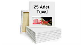 E Tuval 25 x 25 cm  x 25 Ad