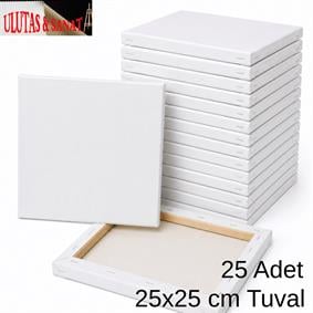 25x25 Hazır Tuval 25 Adet | Ekonomik Öğrenci Seri