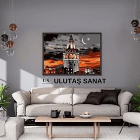 Galata Tower Sayılarla Boyama Seti