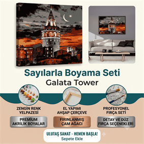 Galata Tower Sayılarla Boyama Seti