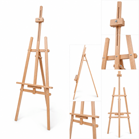 Kayın Şövale | 170 cm Ahşap Resim Şövalesi