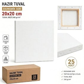 20x20 cm tuval
