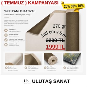 Tuval Bezi 185 cm x 10 Metre 270 gr