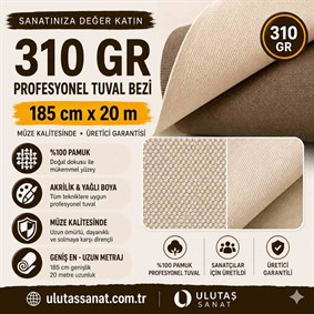 Tuval Bezi 185 cm x 10 Metre 310 gr