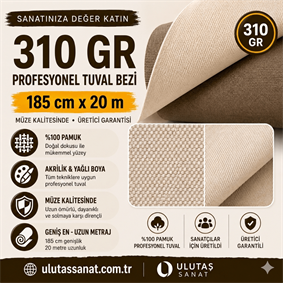 Tuval Bezi 185 cm x 20 m 310 gr