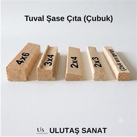 Tuval şase çıta çubuk 17mm x 17mm 250cm x 36 adet