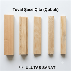 Tuval Şase Çıta (Çubuk) 2x3 cm 3 Metre 30 Adet | Ulutaş Sanat