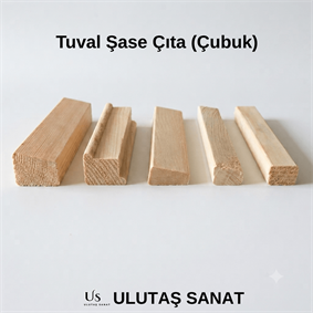 Tuval şase çıta çubuk 2 cm x 4 cm 3 m x 24  adet
