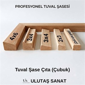Tuval Şase Çıta (Çubuk) 2x3 cm 3 Metre 30 Adet | Ulutaş Sanat